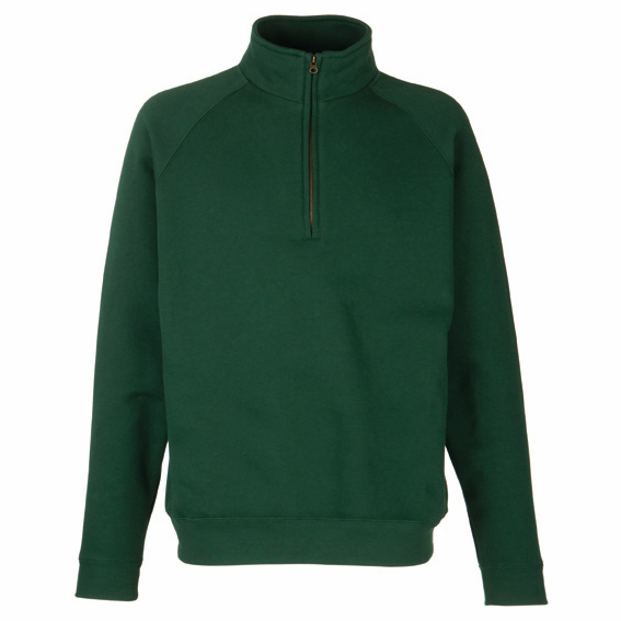 62114-CLASSIC ZIP NECK SWEAT